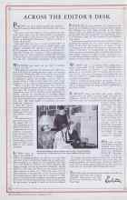 Better Homes & Gardens January 1933 Magazine Article: ACROSS THE EDITOR'S DESK