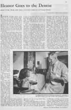Better Homes & Gardens January 1933 Magazine Article: Eleanor Goes to the Dentist