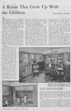 Better Homes & Gardens January 1933 Magazine Article: A Room That Grew Up With the Children