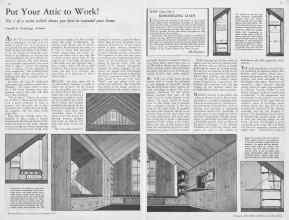 Better Homes & Gardens January 1933 Magazine Article: Put Your Attic to Work!