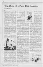 Better Homes & Gardens February 1933 Magazine Article: The Diary of a Plain Dirt Gardener