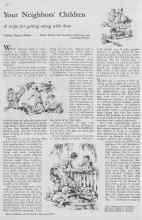 Better Homes & Gardens February 1933 Magazine Article: Your Neighbors' Children