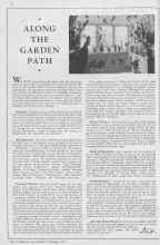 Better Homes & Gardens February 1933 Magazine Article: ALONG THE GARDEN PATH
