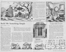 Better Homes & Gardens February 1933 Magazine Article: Build Me Something Simple