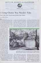 Better Homes & Gardens March 1933 Magazine Article: A Long Chance You Needn't Take