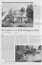 Better Homes & Gardens March 1933 Magazine Article: We Looked at It With Outrageous Pride
