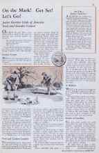 Better Homes & Gardens March 1933 Magazine Article: On the Mark! Get Set! Let's Go!