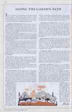 Better Homes & Gardens March 1933 Magazine Article: ALONG THE GARDEN PATH