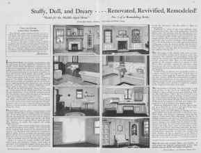 Better Homes & Gardens March 1933 Magazine Article: Stuffy, Dull, and Dreary Renovated, Revivified, Remodeled!