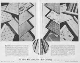 Better Homes & Gardens March 1933 Magazine Article: We Show You Some New Wall-Coverings