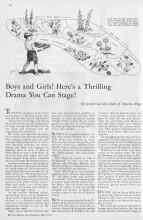 Better Homes & Gardens May 1933 Magazine Article: Boys and Girls! Here's a Thrilling Drama You Can Stage!