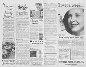 Better Homes & Gardens May 1933 Magazine Article: Program Plans for Right Now