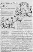 Better Homes & Gardens June 1933 Magazine Article: June, Roses, a Party, and Fun