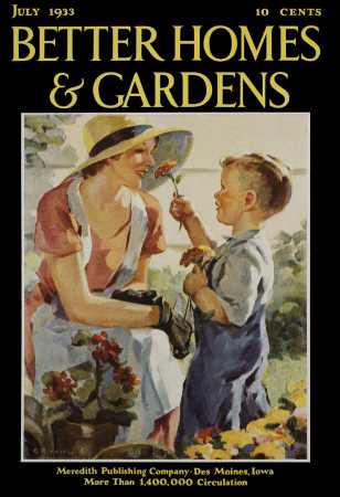 Better Homes & Gardens July 1933 Magazine Cover