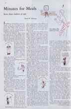 Better Homes & Gardens July 1933 Magazine Article: Minutes for Meals