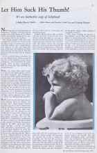 Better Homes & Gardens July 1933 Magazine Article: Let Him Suck His Thumb!