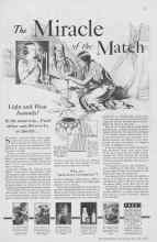 Better Homes & Gardens July 1933 Magazine Article: The Miracle of the Match