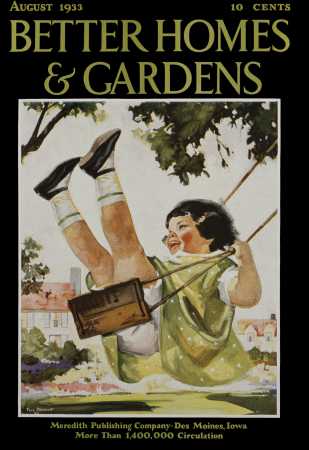 Better Homes & Gardens August 1933 Magazine Cover