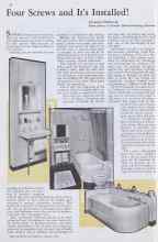 Better Homes & Gardens August 1933 Magazine Article: Four Screws and It's Installed!