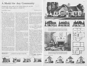 Better Homes & Gardens August 1933 Magazine Article: A Model for Any Community