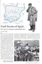 Better Homes & Gardens September 1933 Magazine Article: Food Secrets of Spain