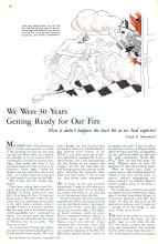 Better Homes & Gardens September 1933 Magazine Article: We Were 30 Years Getting Ready for Our Fire
