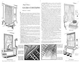 Better Homes & Gardens September 1933 Magazine Article: And Now--GLASS CURTAINS