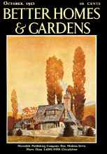 Better Homes & Gardens October 1933 Magazine Cover