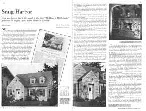 Better Homes & Gardens October 1933 Magazine Article: Snug Harbor