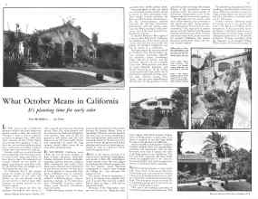 Better Homes & Gardens October 1933 Magazine Article: What October Means in California