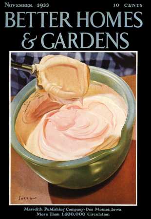 Better Homes & Gardens November 1933 Magazine Cover