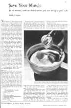 Better Homes & Gardens November 1933 Magazine Article: Save Your Muscle
