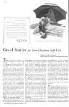 Better Homes & Gardens November 1933 Magazine Article: Good Stories for Your Christmas Gift Lists
