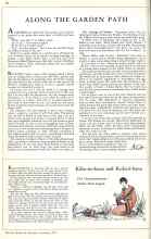 Better Homes & Gardens November 1933 Magazine Article: ALONG THE GARDEN PATH