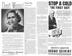 Better Homes & Gardens November 1933 Magazine Article: Tune Up