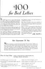 Better Homes & Gardens December 1933 Magazine Article: $100 for Best Letters