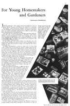 Better Homes & Gardens December 1933 Magazine Article: For Young Homemakers and Gardeners