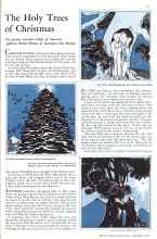 Better Homes & Gardens December 1933 Magazine Article: The Holy Trees of Christmas
