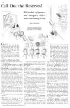 Better Homes & Gardens December 1933 Magazine Article: Call Out the Reserves!