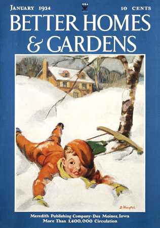 Better Homes & Gardens January 1934 Magazine Cover
