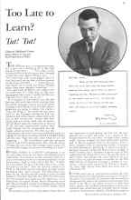 Better Homes & Gardens January 1934 Magazine Article: Too Late to Learn? Tut! Tut!