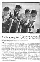 Better Homes & Gardens February 1934 Magazine Article: Sturdy Youngsters Guaranteed