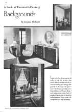 Better Homes & Gardens February 1934 Magazine Article: Backgrounds