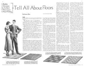 Better Homes & Gardens February 1934 Magazine Article: Tell All About Floors
