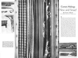 Better Homes & Gardens February 1934 Magazine Article: Curtain Makings New and Smart!