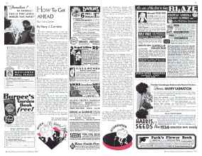 Better Homes & Gardens February 1934 Magazine Article: How To Get AHEAD