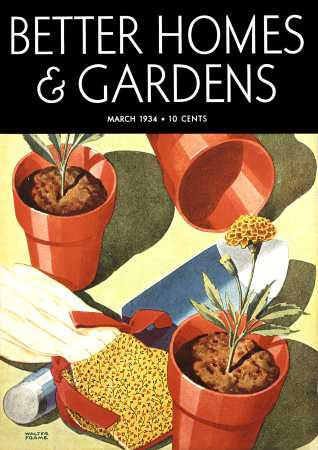 Archive of Better Homes & Gardens March 1934 Magazine: Cover