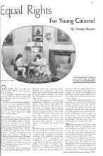 Better Homes & Gardens March 1934 Magazine Article: Equal Rights For Young Citizens!