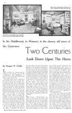 Better Homes & Gardens March 1934 Magazine Article: Two Centuries Look Down Upon This Home