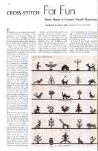 Better Homes & Gardens March 1934 Magazine Article: CROSS-STITCH For Fun